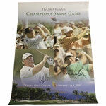 Nicklaus, Palmer, Stadler & Watson Signed 2005 Wendys Champions Skins Game Poster JSA ALOA