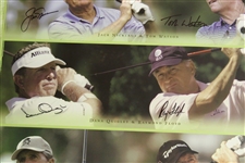 Palmer, Nicklaus, Watson, Player & others Signed 2006 Wendy's Champions Skins Game Poster JSA ALOA