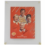 Palmer, Nicklaus, Zoeller & Trevino Signed 1987 The Skin Game PGA West Program JSA #B47353