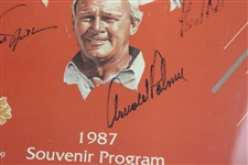 Palmer, Nicklaus, Zoeller & Trevino Signed 1987 The Skin Game PGA West Program JSA #B47353