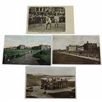 Tom Morris, Hilton & Low Postcard w/Three (3) St. Andrews Postcards - (4) Total