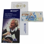 Jack Nicklaus Signed 5 Pound Note Celebrating 40 Years Of Open History JSA ALOA