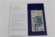 Jack Nicklaus Signed 5 Pound Note Celebrating 40 Years Of Open History JSA ALOA