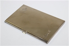 1929 Gold/Silver Hallmark Penfold Tie Pin w/1996 Open Silver Plated Card Case