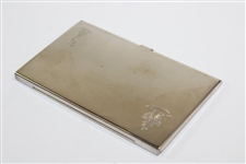 1929 Gold/Silver Hallmark Penfold Tie Pin w/1996 Open Silver Plated Card Case