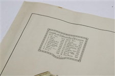 Original 1924 The Old Course St. Andrews Aerial Map Surveyed & Depicted by MacKenzie