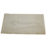Original 1924 The Old Course St. Andrews Aerial Map Surveyed & Depicted by MacKenzie
