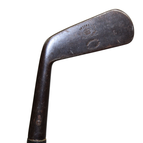 R. Forgan & Son Warranted Hand Forged Left-Handed Iron with Shaft Stamp