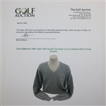 Chris DiMarco's 2004 Team USA Issued The Ryder Cup at Oakland Hills LS Gray Sweater