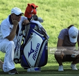 Stacy Lewis Signed 2011 Kraft Nabisco Championship Winning Used Mizuno Full Size Golf Bag with Insc. JSA ALOA