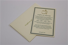 Arnold Palmer Ltd Ed Masters Commemorative Coins Set in Original Emerald Box with COA #234/750