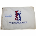 David Graham Signed The Woodlands Embroidered Flag JSA ALOA