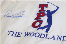 David Graham Signed The Woodlands Embroidered Flag JSA ALOA