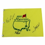 Champ Singh, Def. Champ Olazabal & 99 US AM David Gossett Signed 2000 Masters Flag JSA ALOA