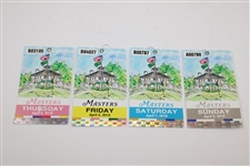 2018 Masters Full Tournament Day Ticket Set - Thursday, Friday, Saturday & Sunday