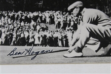 Ben Hogan Signed 1951 Masters Black And White Photo JSA ALOA