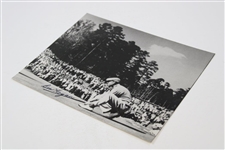 Ben Hogan Signed 1951 Masters Black And White Photo JSA ALOA