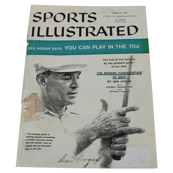 Ben Hogan Signed Sports Illustrated Cover JSA ALOA