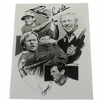 Arnold Palmer, Jack Nicklaus, Lee Trevino & Fuzzy Zoeller Signed Skins Game Presentation JSA ALOA