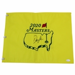 Dustin Johnson Signed 2020 Masters Embroidered Flag JSA #BB22445