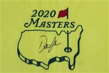 Dustin Johnson Signed 2020 Masters Embroidered Flag JSA #BB22445