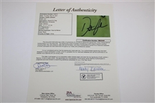 Dustin Johnson Signed 2020 Masters Embroidered Flag JSA #BB22445