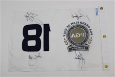 Rose, Harrington, Dufner & Scott Signed 2013 PGA Grand Slam of Golf at Bermuda Flag JSA ALOA