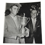 Jack Fleck & Ben Hogan 1955 US Open Championship Wire Photo