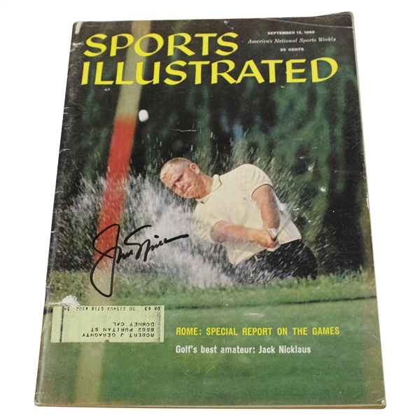 Jack Nicklaus Signed 1960 Sports Illustrated Best Amateur Magazine JSA ALOA
