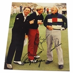 Palmer, Nicklaus, & Player Big Three Signed Photo JSA ALOA