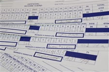 Fifty-Nine (59) 1995 Royal Caribbean Classic official Used Scorecards - 12 Major Winners