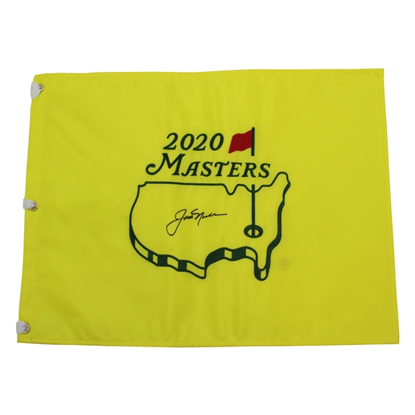Jack Nicklaus Signed 2020 Masters Embroidered Flag JSA ALOA
