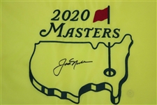 Jack Nicklaus Signed 2020 Masters Embroidered Flag JSA ALOA
