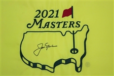 Jack Nicklaus Signed 2021 Masters Embroidered Flag JSA ALOA
