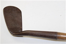 JH Taylor Cann & Taylor Warranted Hand Forged Mashie Niblick w/ Shaft Stamp