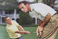 Arnold Palmer Signed 'The King At Augusta' LE Alan Zuniga Poster #1861/1964 JSA #R13467