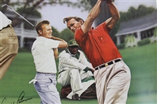 Arnold Palmer Signed 'The King At Augusta' LE Alan Zuniga Poster #1861/1964 JSA #R13467
