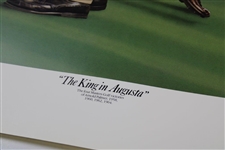 Arnold Palmer Signed 'The King At Augusta' LE Alan Zuniga Poster #1861/1964 JSA #R13467