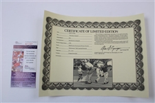 Arnold Palmer Signed 'The King At Augusta' LE Alan Zuniga Poster #1861/1964 JSA #R13467
