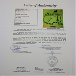 Arnold Palmer Signed Undated Masters Embroidered Flag JSA# Y52906
