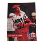 Payne Stewart Signed 1992 PGA Tour Pro Set Golf Card JSA #B75890