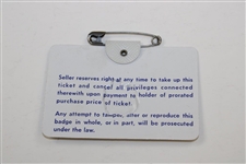 1966 Masters Tournament SERIES Badge #25801 - Jack Nicklaus Winner