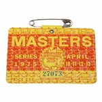 1975 Masters Tournament SERIES Badge #27073 - Jack Nicklaus Winner