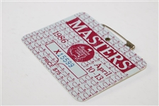1986 Masters Tournament SERIES Badge #X15599 - Jack Nicklaus Winner