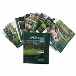 Twenty (20) Misc. Masters Tournament Official Journals - 1997-2019