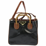 ANGC Masters Tournament Black Leather Shoulder Purse