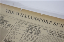 1930 'Bobby Jones Wins Amateur' Williamsport Sun Newspaper Page - Sept. 27, 1930