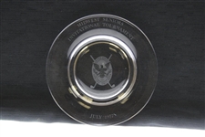1977 USSGA Midwest Seniors Inv. Tournament Tiffany & Co. Crystal Golf Trophy Plate