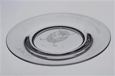 1977 USSGA Midwest Seniors Inv. Tournament Tiffany & Co. Crystal Golf Trophy Plate