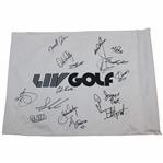Charl Schwartzel And 16 Others Signed LIV Golf Flag JSA ALOA